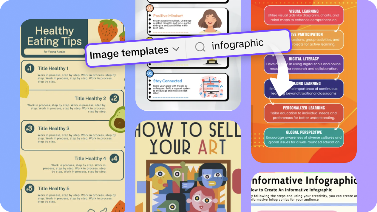 Pre-designed infographic templates